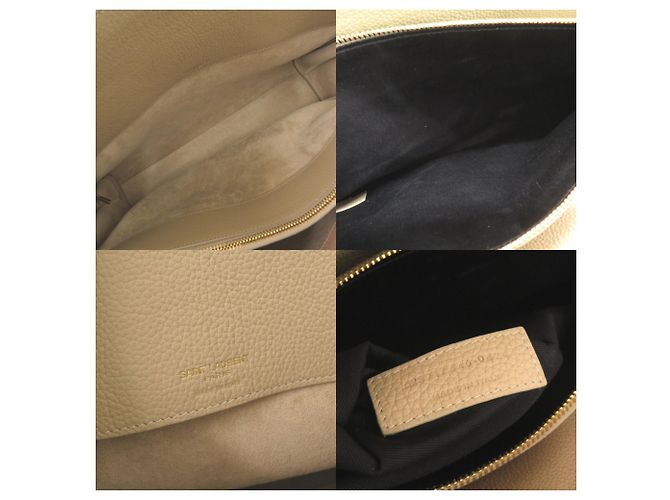 Borsa Yves Saint Laurent Sac de Jour Medium Beige - vista 9