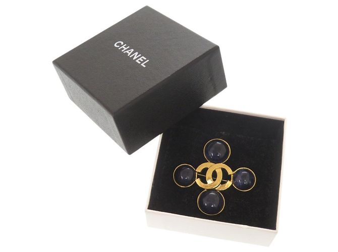 Spilla Chanel Vintage Gold D'oro - vista 2