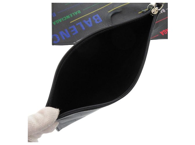 Everyday Borsa Tote Balenciaga in pelle nera Nero - vista 6