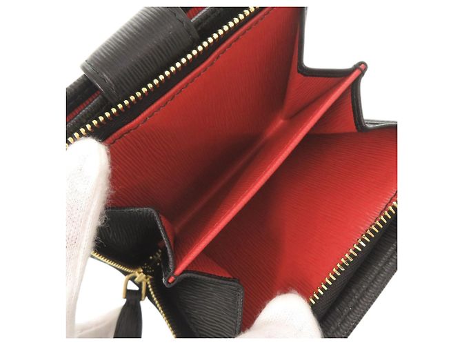 Prada Logo Vitello Move Leather Black Bi-fold Wallet - view 6