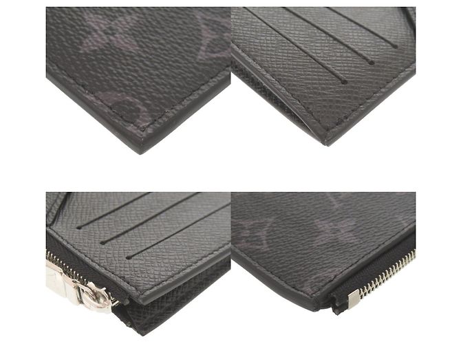 Portacarte e portamonete Louis Vuitton Taigarama Monogram Eclipse Nero Monogramma - vista 3
