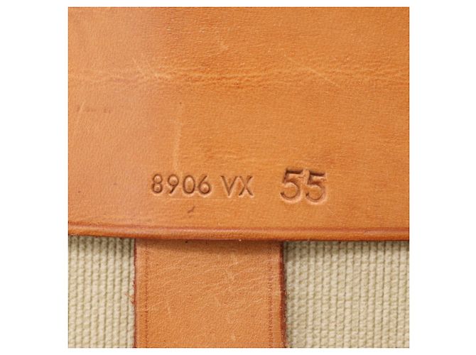 Borsa Boston Louis Vuitton Monogram Sirius 55 in pelle Marrone - vista 11