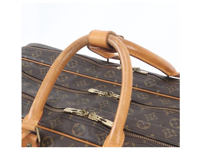 Borsa Boston Louis Vuitton Monogram Sirius 55 in pelle Marrone - vista 2