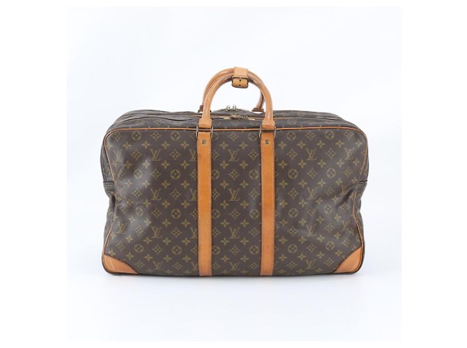 Borsa Boston Louis Vuitton Monogram Sirius 55 in pelle Marrone - vista 3