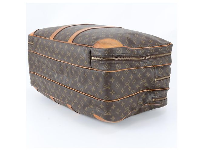 Borsa Boston Louis Vuitton Monogram Sirius 55 in pelle Marrone - vista 4