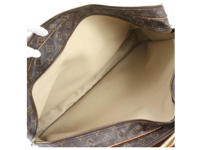 Borsa Boston Louis Vuitton Monogram Sirius 55 in pelle Marrone - vista 8