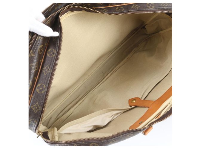 Borsa Boston Louis Vuitton Monogram Sirius 55 in pelle Marrone - vista 9