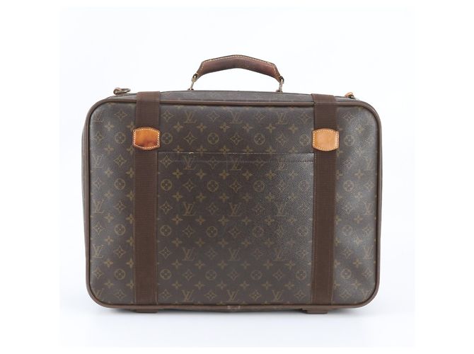 Borsa Boston Louis Vuitton Monogram Satellite 53 Marrone - vista 3