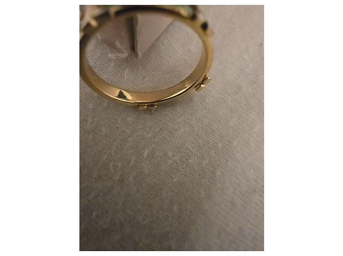 Tory Burch T Logo Ring in Gold und Aqua Emaille Golden Hellgrün - Ansicht 10