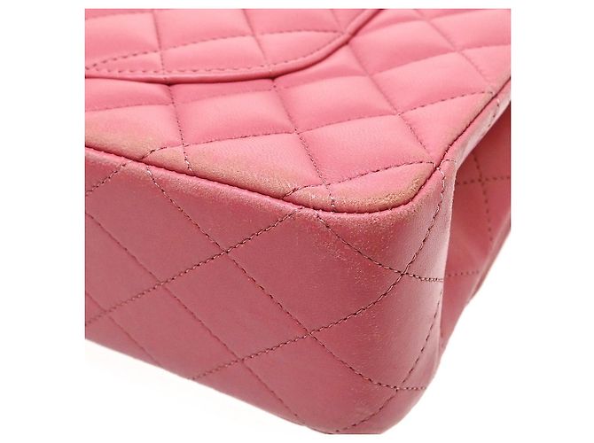 Chanel Timeless - Classic Double Flap Lambskin Medium Rosa - vista 7