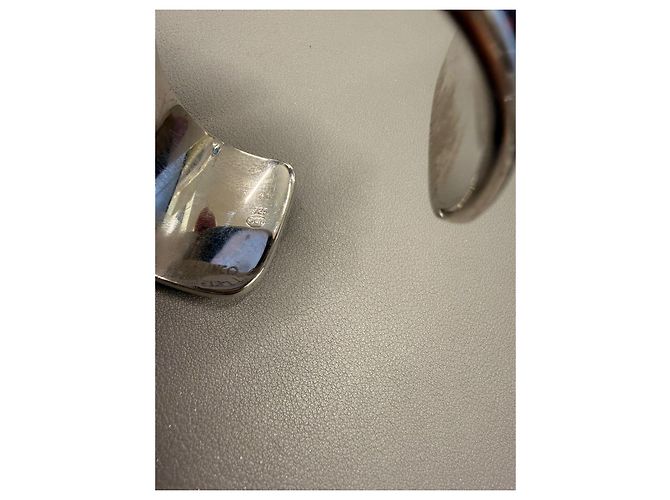 Montblanc Bracciale Cuff in Pelle Saffiano e Argento 925 Nero - vista 10