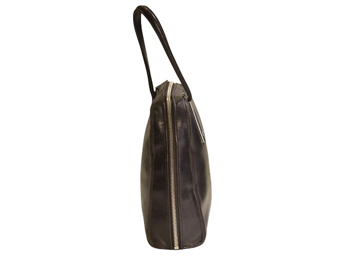 Montblanc Borsa Bowling Pelle Liscia Nera Nero - vista 4
