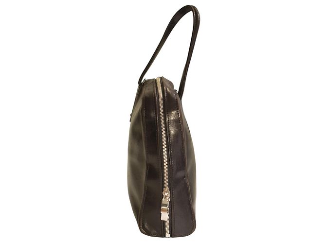 Montblanc Borsa Bowling Pelle Liscia Nera Nero - vista 5