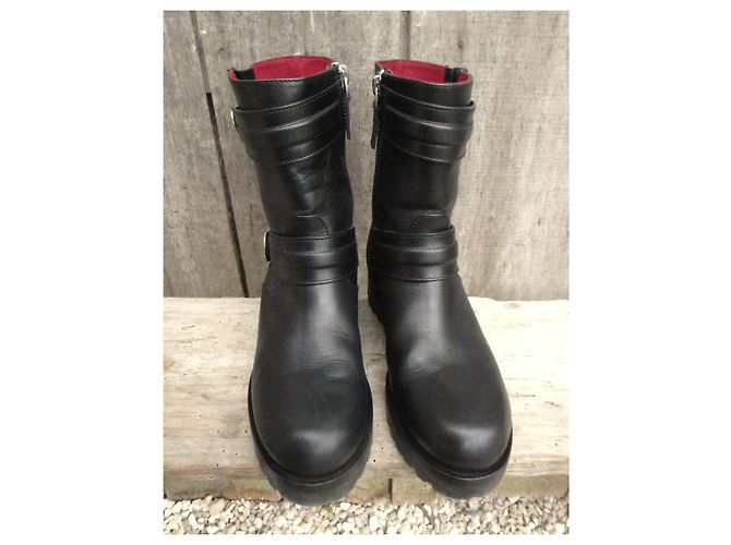 Botas de cuero negro Bally - vista 3