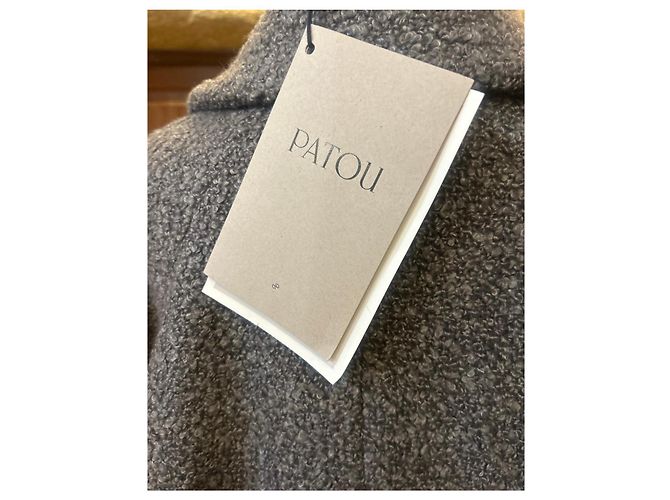 Jean Patou Patou Elliptic Mantel Anthrazit Grau - Ansicht 10