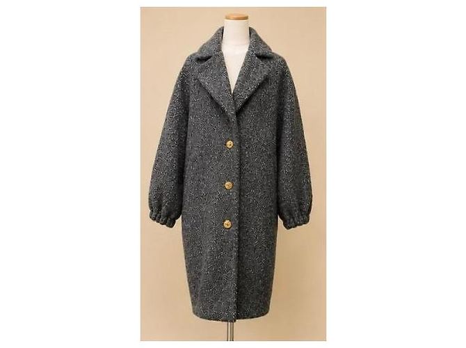 Jean Patou Patou Elliptic Mantel Anthrazit Grau - Ansicht 4