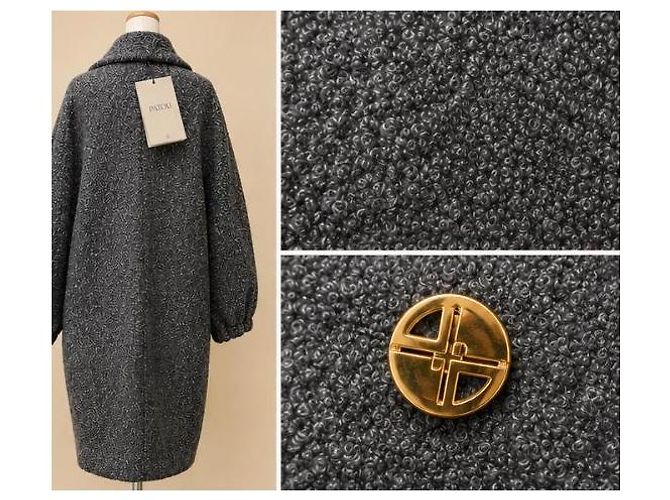 Jean Patou Patou Elliptic Mantel Anthrazit Grau - Ansicht 5