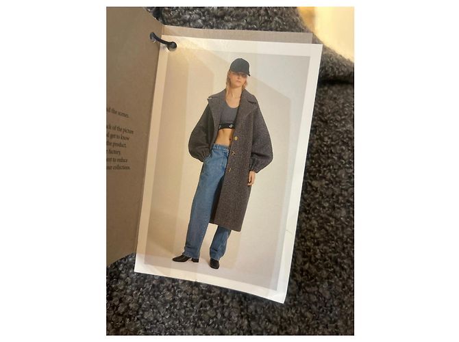 Jean Patou Patou Elliptic Mantel Anthrazit Grau - Ansicht 9