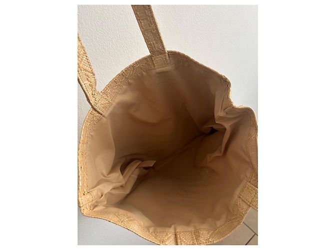 Dior Book Tote in paglia Beige - vista 3