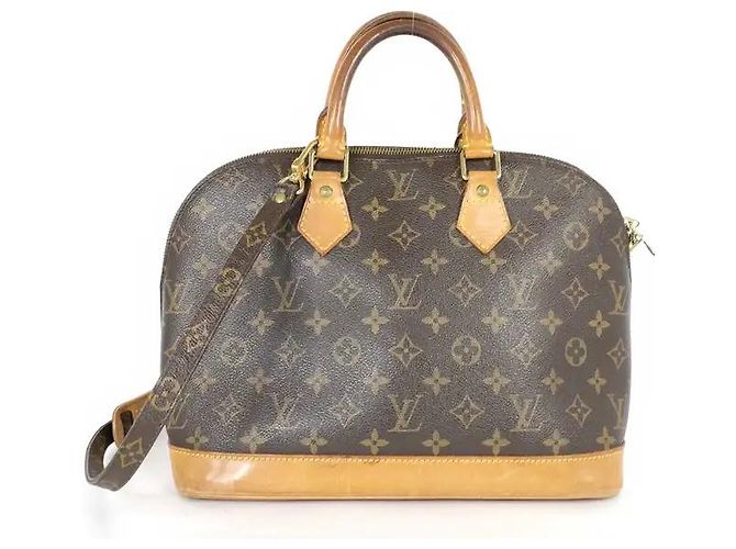 Louis Vuitton Vintage Alma Monogram Canvas PM Marrone - vista 2