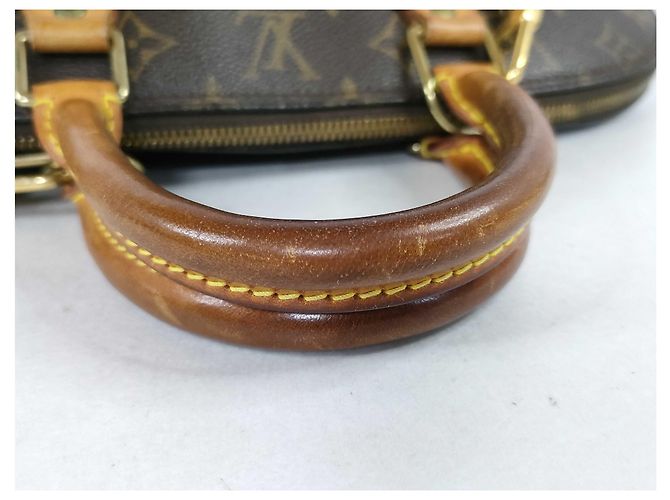 Louis Vuitton Vintage Alma Monogram Canvas PM Marrone - vista 4