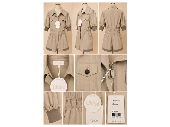 Mono de rayas beige Chloé - vista 2