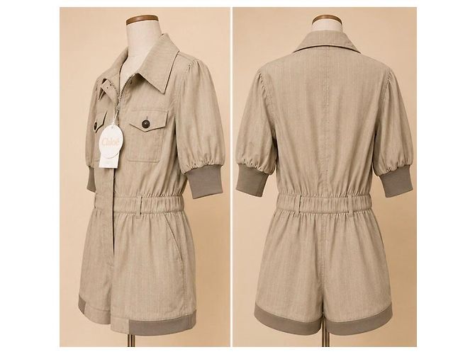 Mono de rayas beige Chloé - vista 3