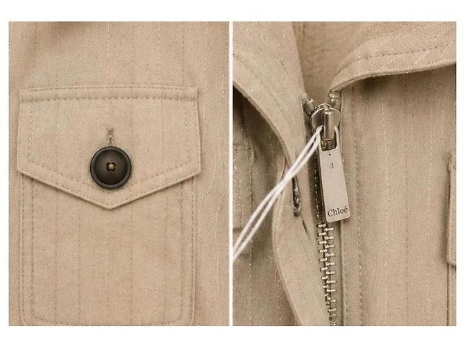 Mono de rayas beige Chloé - vista 5