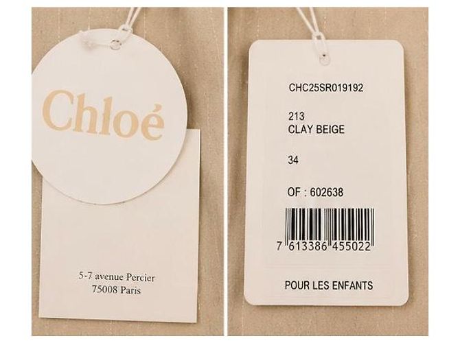 Mono de rayas beige Chloé - vista 7