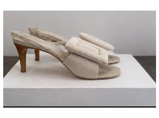 Jacquemus Les Sandales Cuscuni Sandali con tacco Beige - vista 6