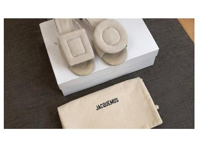 Jacquemus Les Sandales Cuscuni Sandali con tacco Beige - vista 7