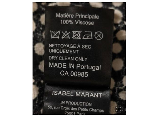 Abito in viscosa stampato bianco e nero Isabel Marant - vista 2