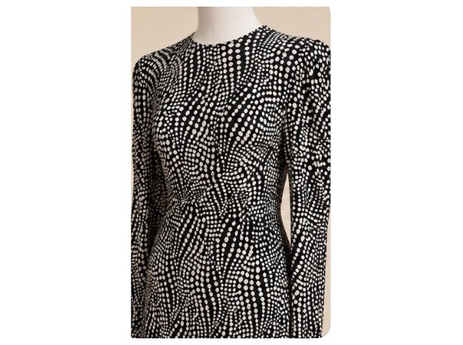Abito in viscosa stampato bianco e nero Isabel Marant - vista 5