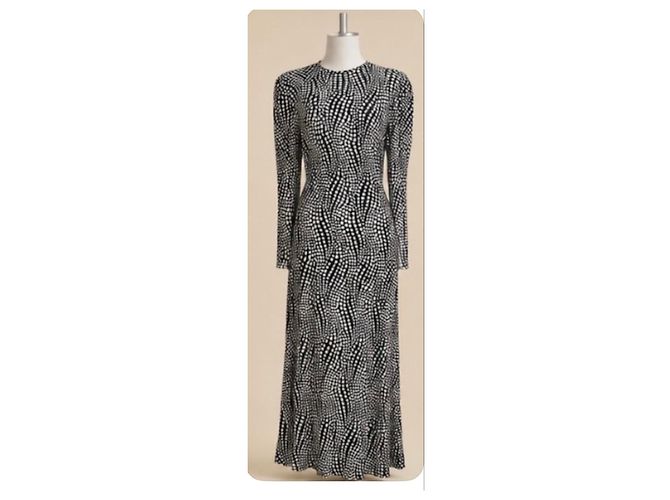 Abito in viscosa stampato bianco e nero Isabel Marant - vista 6