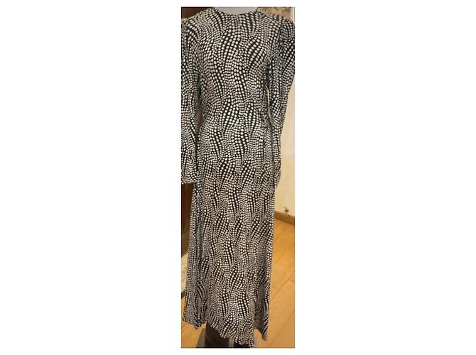 Abito in viscosa stampato bianco e nero Isabel Marant - vista 9