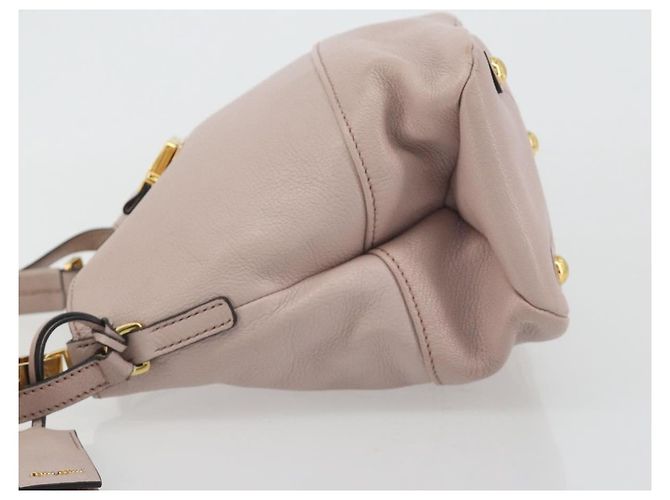 Miu Miu Madras Convertible Hobo in pelle Small Rosa - vista 4