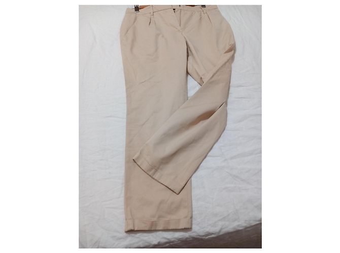 Brunello Cucinelli Pantalones de Algodón Beige - vista 5