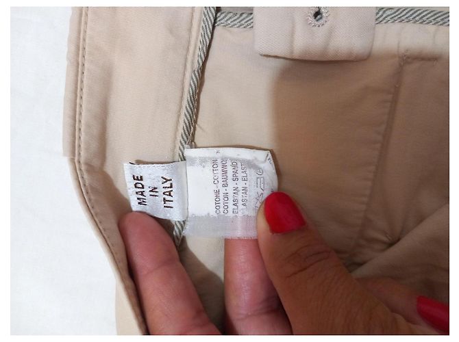 Brunello Cucinelli Pantalones de Algodón Beige - vista 8