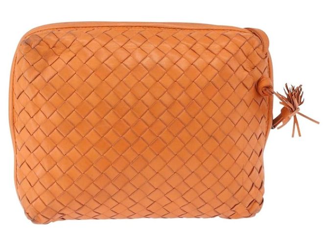 Bottega Veneta Nodini Intrecciato Nappa Small Arancione - vista 2