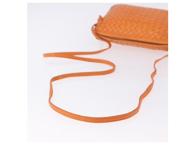 Bottega Veneta Nodini Intrecciato Nappa Small Arancione - vista 7