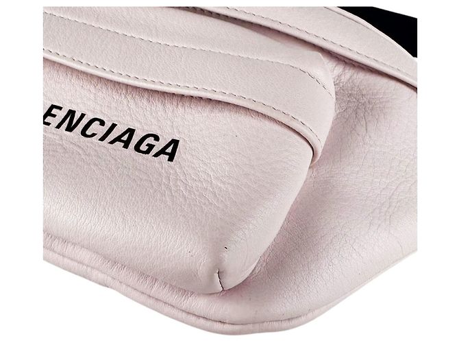 Borsa a tracolla Balenciaga nera e rosa in pelle Nero - vista 8