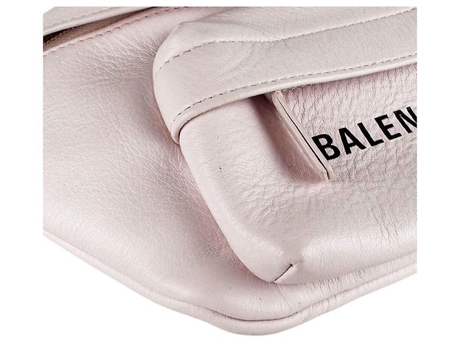 Borsa a tracolla Balenciaga nera e rosa in pelle Nero - vista 9