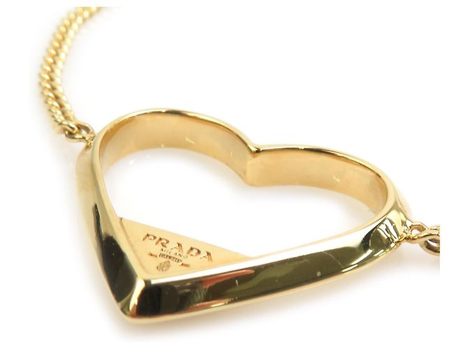 Bracciale con charm dorato Prada D'oro - vista 2
