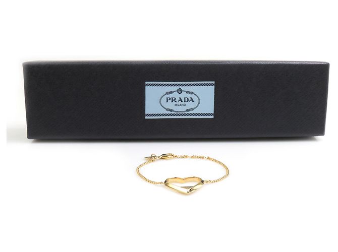 Bracciale con charm dorato Prada D'oro - vista 7
