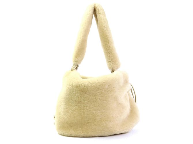 Borsa a tracolla Bottega Veneta color crema Crudo - vista 3