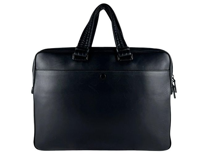 Borsa a mano in pelle nera Bottega Veneta Nero - vista 3