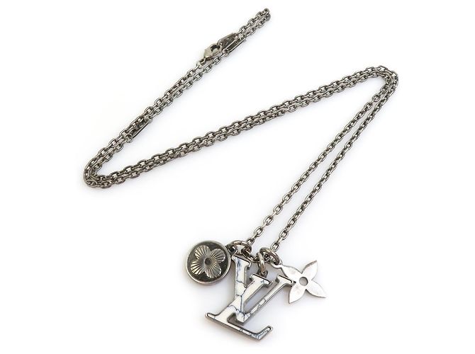 Louis Vuitton Silberkette mit Anhänger - Ansicht 2