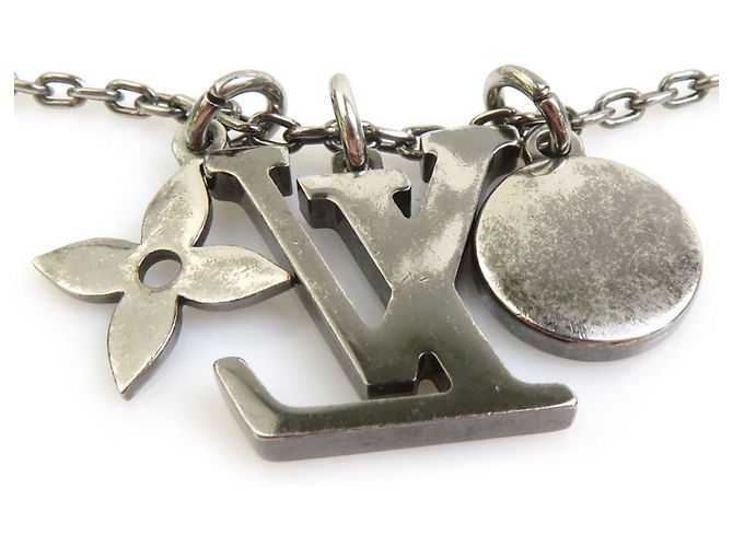 Louis Vuitton Silberkette mit Anhänger - Ansicht 4