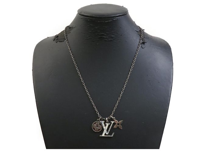 Louis Vuitton Silberkette mit Anhänger - Ansicht 8