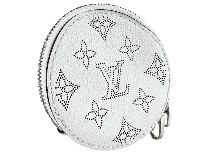 Borsa Louis Vuitton Monogram Mahina Bella Rosa Bianco - vista 11